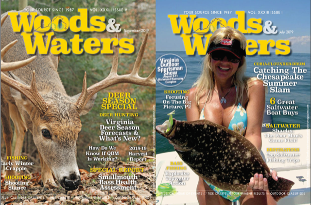 Woods & Waters Magazine (Virginia) Yearly Subscription - Woods